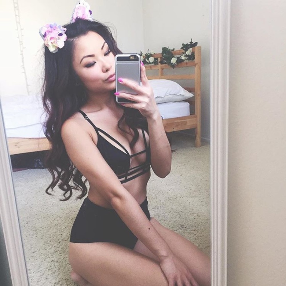 Custom Handmade Rhinestone Cat Ears - Picture 2 of 4